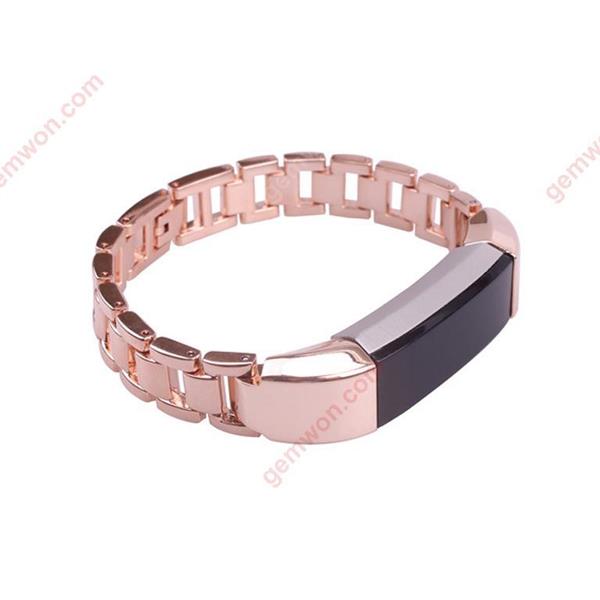 Fitbit Alta HR bracelet accessory chain bracelet Three stainless steel stainless steel strap (rose gold) Smart Wear FITBIT ALTA HR