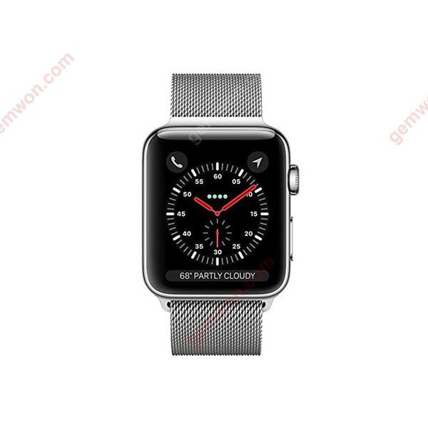For Apple Watch Band 38mm  Strong Magnetic Milanese Loop Stainless Steel Replacement iWatch Strap for Apple Watch Series 3 2 1 Nike+ Sport and Edition, Silver Smart Wear 38MM