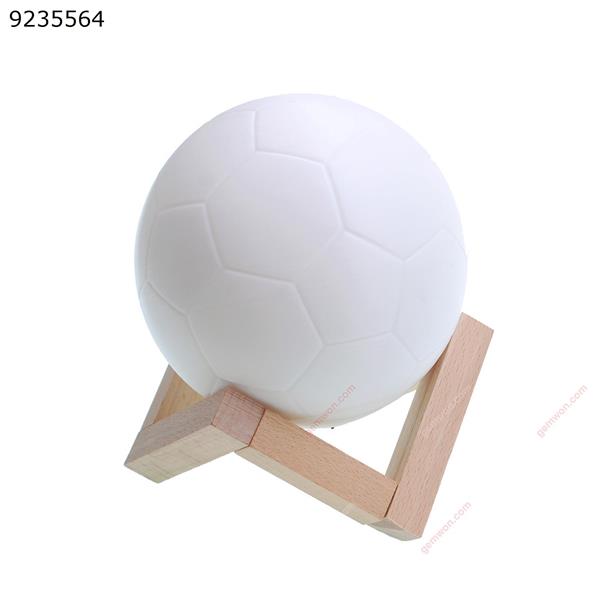 15CM 3D printing night light LED football lights touch switch moonlight bedroom bookcase home decoration - seven colors