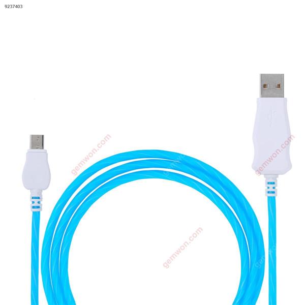 Micro illuminating data line (blue) Charger & Data Cable micro