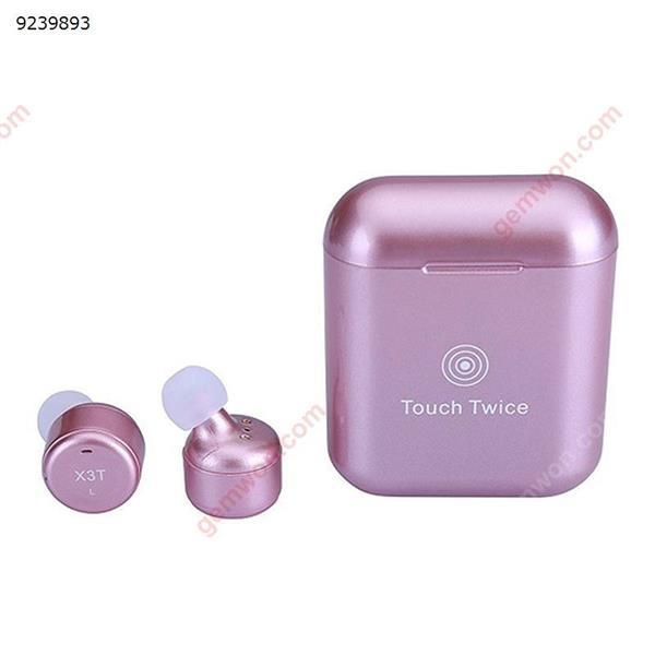 X3T True Wireless Stereo Mini Bluetooth Earphone pink Headset X3T