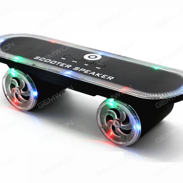 Skateboard Bluetooth speaker, black Bluetooth Speakers HY
