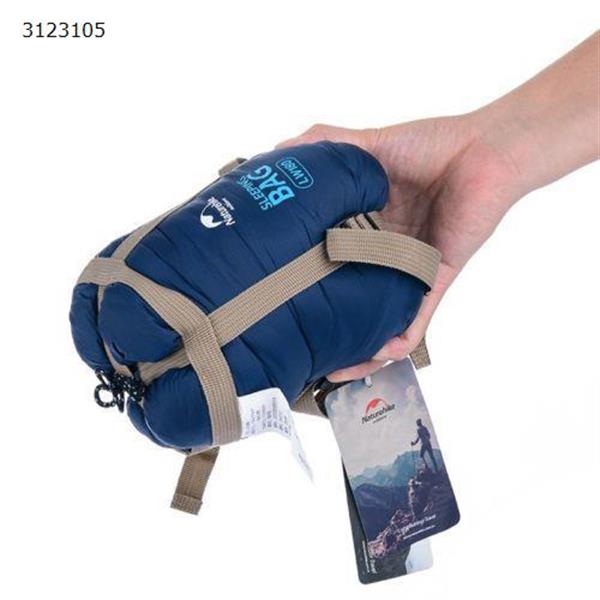 Sleeping bag outdoor 10 °C envelope / rectangular bag mini insulation portable ultra light (dark blue) Camping & Hiking WD-HK
