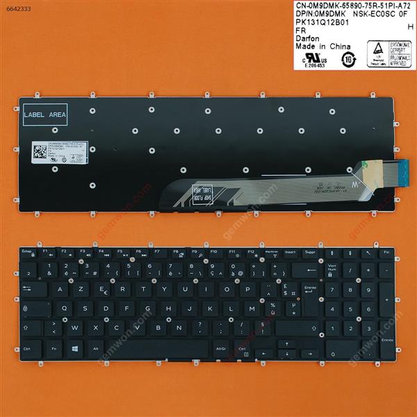 DELL Inspiron Gaming 15-7566 7567 5567 5568 BLACK （Without FRAME） FR PK131Q03B00 Laptop Keyboard (OEM-A)