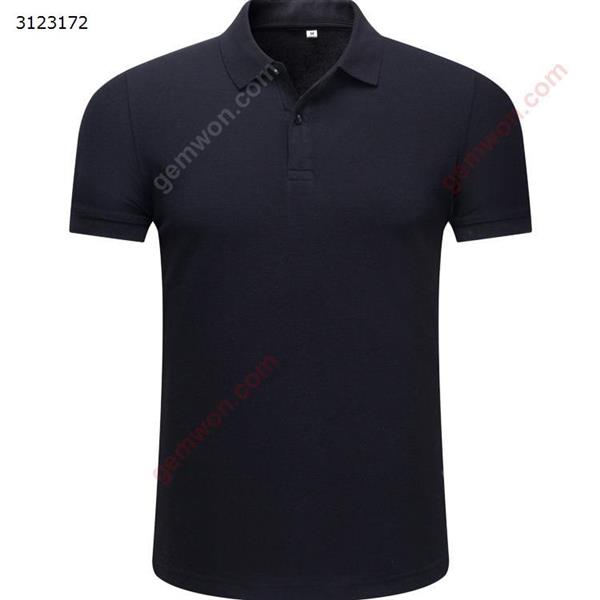 Men's and women's short-sleeved quick-drying lapel POLO shirt (size XXL, black) Outdoor Clothing Wdahw