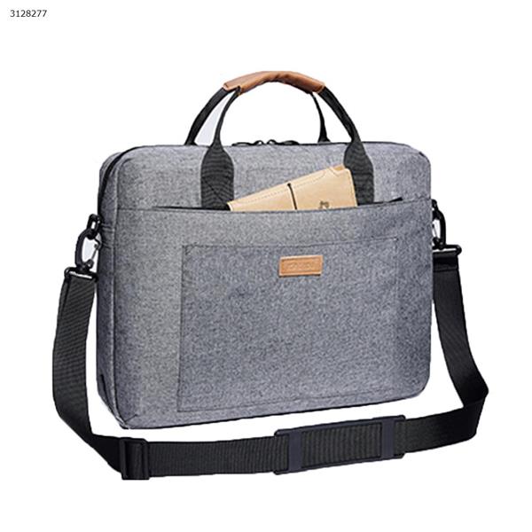 Nylon laptop bag 14/15.6 laptop bag shoulder portable Messenger Gray airbag 14 inch Outdoor backpack n/a