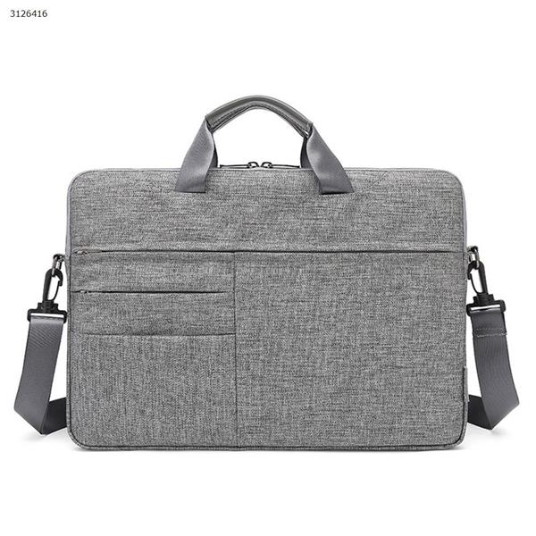 Laptop bag shoulder diagonal Slim Apple notebook 13.3 inch Gray Outdoor backpack n/a