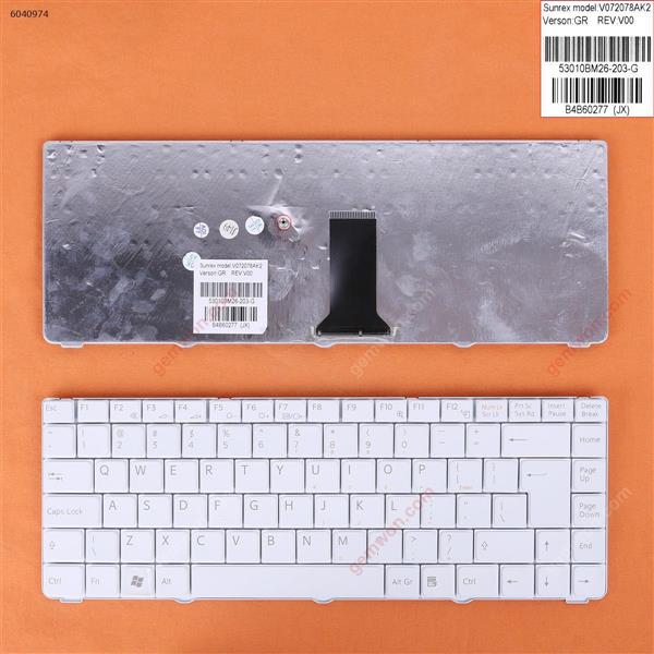 SONY VGN-NR WHITE(Big Enter，For Integrated graphics)  US N.A Laptop Keyboard (OEM-B)