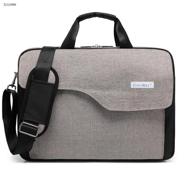 15-inch shoulder bag, white&grey Storage bag CB-3039
