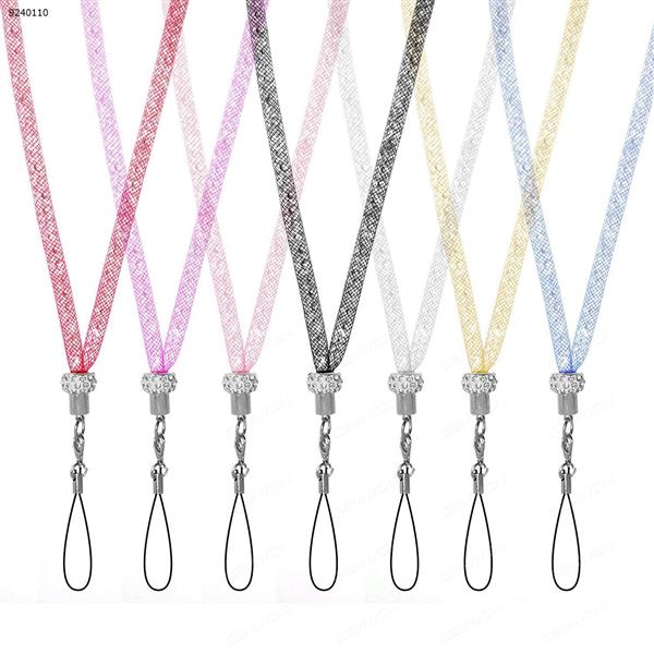 7pcs/Pack phone lanyard portable durable detachable phone lanyard 40cm Gold/Red/rose Red/purple/white/black/pink Other N/A