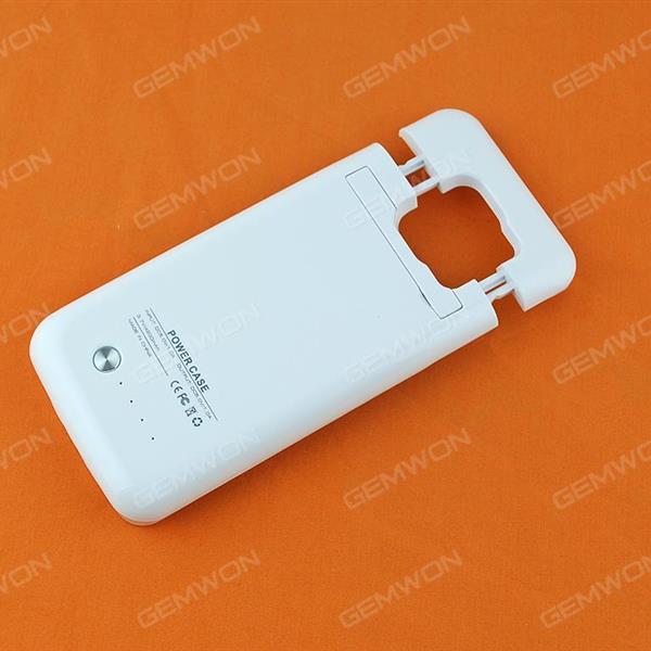 4200mAh Battery case for Samsung Galaxy S6 edge white Charger & Data Cable HUAYU 122