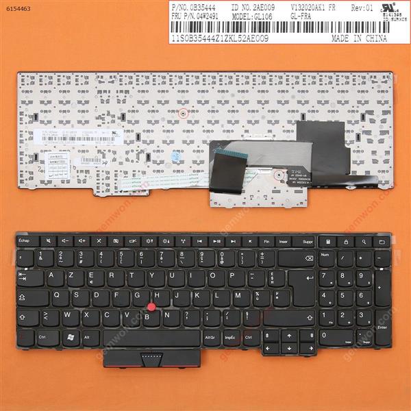 ThinkPad E530 BLACK(For Win8) FR N/A Laptop Keyboard (OEM-B)