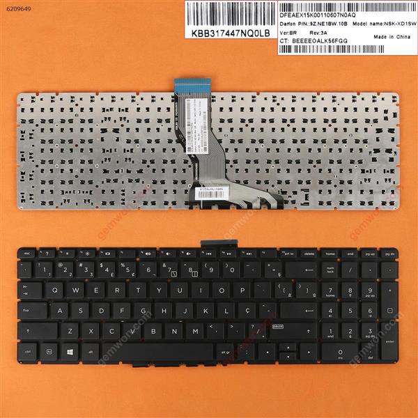 HP Pavilion 15-BS BLACK(Without FRAME，Small Enter,WIN8) BR 9Z.NE1BW.101 Laptop Keyboard (OEM-B)