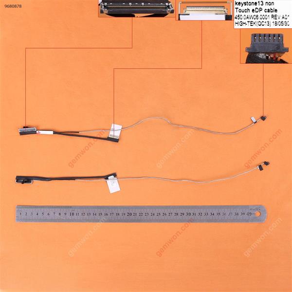 Dell  Latitude 13 3380，Without touch，ORG LCD/LED Cable 0F5HHH 450.0AW06.0001