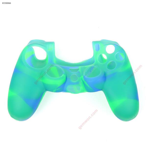 PS4 Wireless Soft Protective Cover Non-slip, anti-sweat, dustproof and multi-color (blue-green) Game Controller PS4