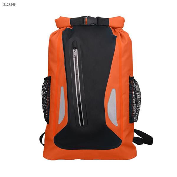 Outdoor shoulder waterproof bag upstream streamer drifting waterproof bag Outdoor PVC drifting waterproof bucket bag Orange Outdoor backpack n/a