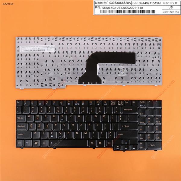 ASUS M70 M50 X71 BLACK (Reprint)  US N/A Laptop Keyboard (Reprint)