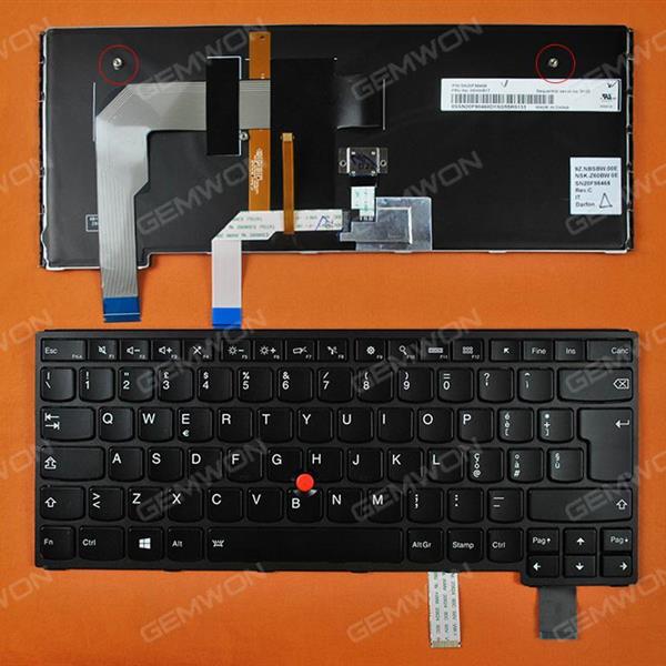 LENOVO ThinkPad YOGA 14 BLACK FRAME BLACK(Backlit,For Win8) IT 9Z.NBSBW.00E Laptop Keyboard (OEM-B)