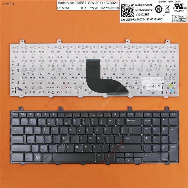 Dell Studio 17 1745 1747 1749 1750 BLACK US AEGM7300110 Laptop Keyboard (OEM-B)