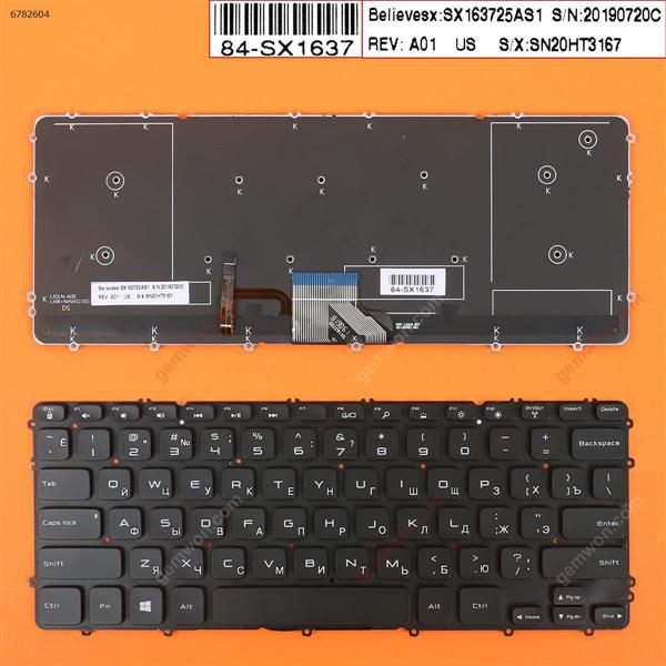 Dell Precision M3800 XPS 15 9530 BLACK (Backlit, without FRAME) RU N/A Laptop Keyboard (OEM-B)