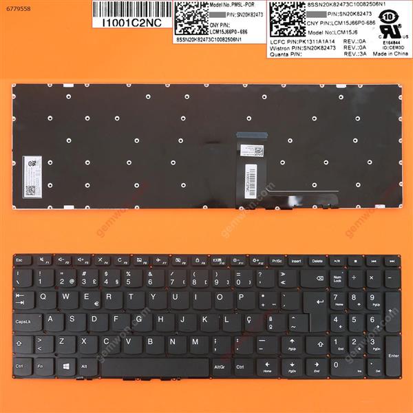 LENOVO Ideapad 310-15 BLACK win8(Without FRAME) PO N/A Laptop Keyboard (OEM-B)