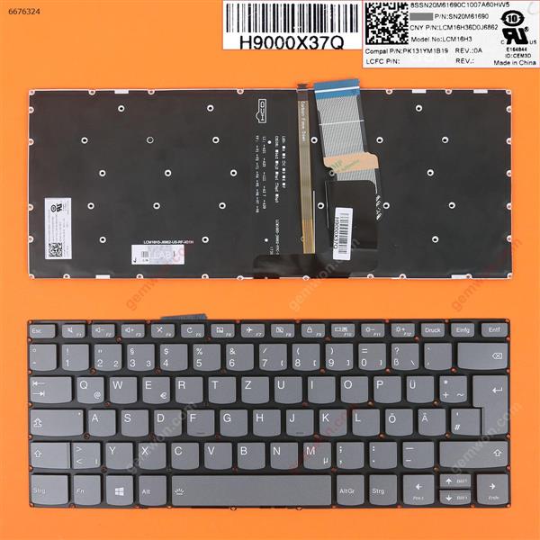 LENOVO IdeaPad 320-14ISK 320S-14IKB 320S-14IKBR GRAY (Backlit,Without FRAME,WIN8) GR N/A Laptop Keyboard (OEM-B)