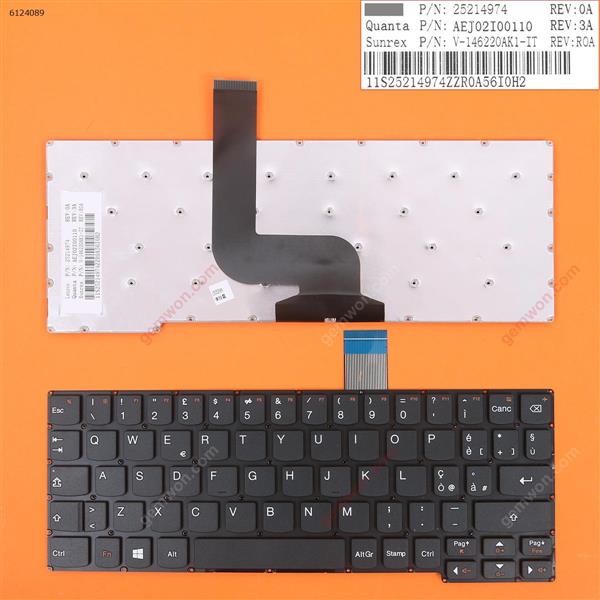 Lenovo MiiX 2 10 BLACK (Without FRAME) IT 25214974         AEJ02I00110            V-146220AK1-IT Laptop Keyboard (OEM-B)