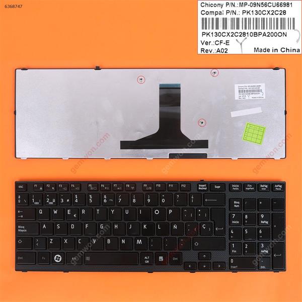 TOSHIBA Satellite A660 A665 BLACK FRAME BLACK (Reprint) SP N/A Laptop Keyboard (Reprint)