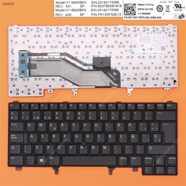 DELL Latitude E6420 E5420 E6220 E6320 E6430 BLACK (With Point stick,Win8)  SP N/A Laptop Keyboard (OEM-B)