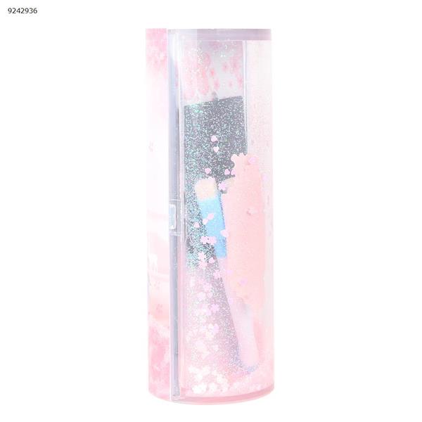 Oil quicksand pen box multi-function pencil case（Cherry blossoms） Other N/A