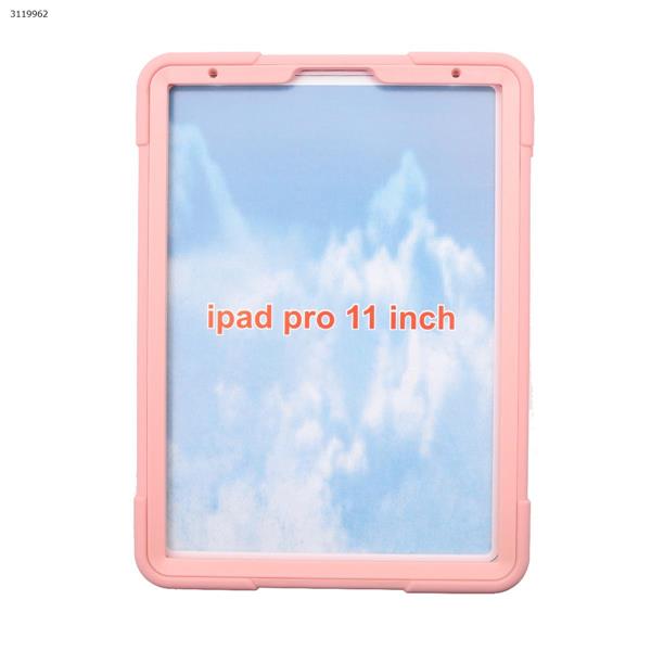 New iPad 9.7 2018 /2017 B contrast color protective cover, the latest silicone support three anti-protective cover, rose gold Case NEW IPAD 9.7 2018 /2017 B CONTRAST COLOR PROTECTIVE COVER