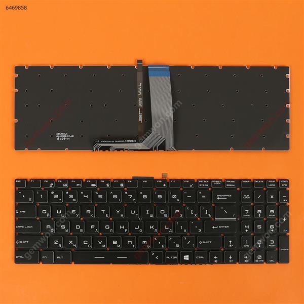 MSI GT72 GS60 GS70 WS60 GE72 GE62 BLACK (Backlit,Without FRAME,WIN8) RU N/A Laptop Keyboard (OEM-B)