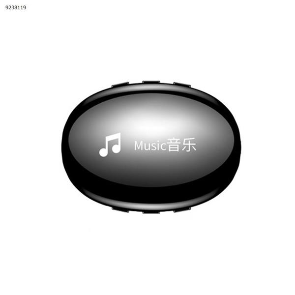 IQQ I3 Sports Clip Crystal Mini MP3 HIFI Lossless Music Bluetooth MP4 Player（8G  with screen bluetooth Black） Other I3