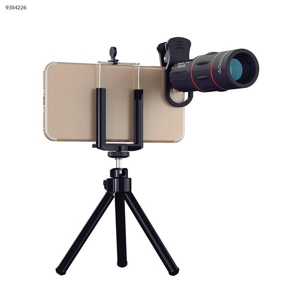 Universal external HD photo photography adjustable focus intelligent 18 times mobile phone telephoto telescope head (with stand) Lenses Accessories APL-T18XZJ