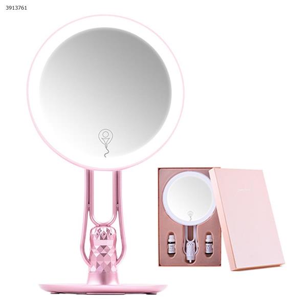  XY LED Desk Stand Portable Cosmetic Makeup Mirror Three-color mirror Rose Gold Makeup Brushes & Tools  XY