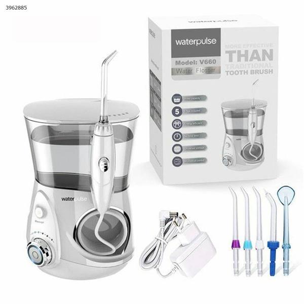 V660 High Quality Waterpulse Dental Oral Irrigator Water Flosser with Five Nozzl US Personal Care  V660