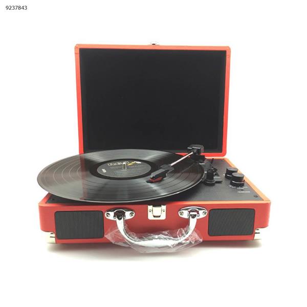 Portable retro phonograph vinyl record player Support for Bluetooth and   USB playback  Musical Instruments  MDY-1603-2