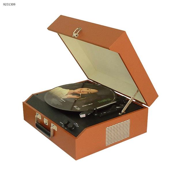 Multifunctional wooden box phonograph vinyl record player bluetooth speaker  Musical Instruments  MDY-1608