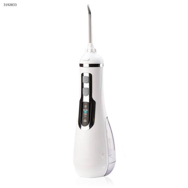 V500 Cordless Water Flosser Teeth Cleaner,Portable Oral Irrigator,IPX7 Waterproof 3-Mode 4 Interchangeable Jet Tips White UK Personal Care  V500