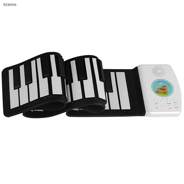 Hand roll piano 49 key portable easy folding Black and white keyboard  Musical Instruments  HUA008-49