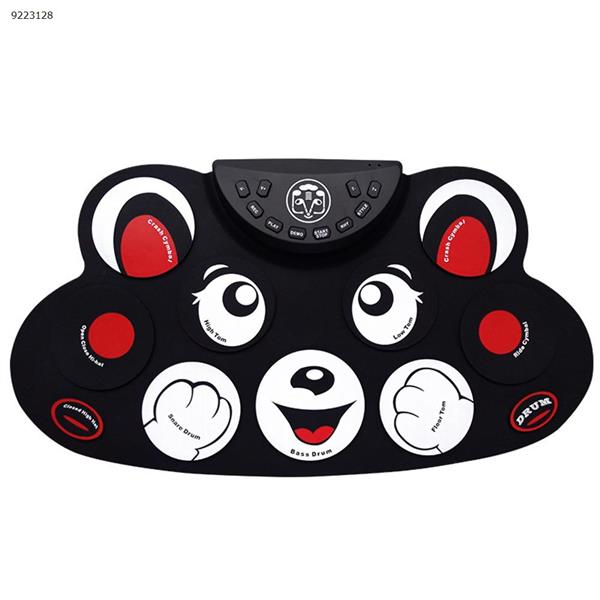 Hand roll electronic drum children's drum Bear pattern G-603 portable ultra-thin silicone pedal  Musical Instruments  G603