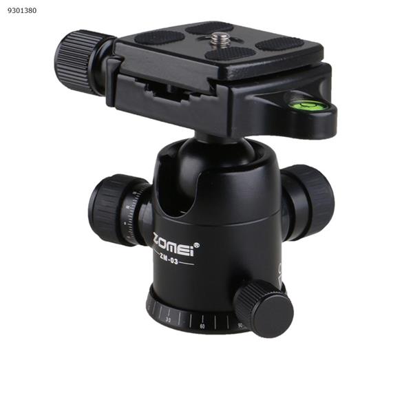 ZM-03 Photography Tripod Ball Head (Updated Version) Metal Ballhead+Quick Release Plate Pro Camera Tripod Max to 8KG Lenses Accessories N/A