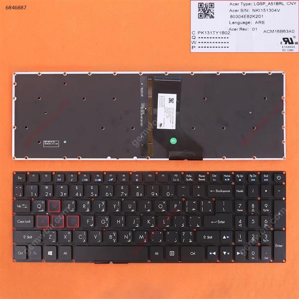 Acer Aspire VX15 VN7-793G VX5-591G VX5-591G-52WN VX5-591G-707K VX5-591 BLACK (Backlit,WIN8) AR N/A Laptop Keyboard (OEM-B)
