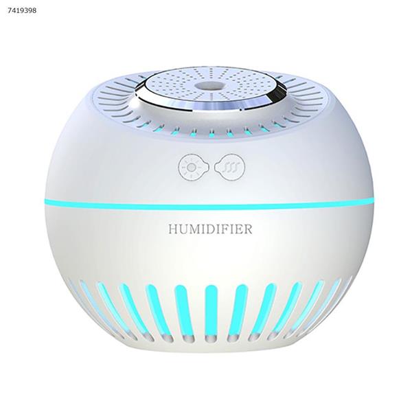 Colorful small table lamp humidifier multi-function four-in-one usb aroma humidifier，white Other HQ-006