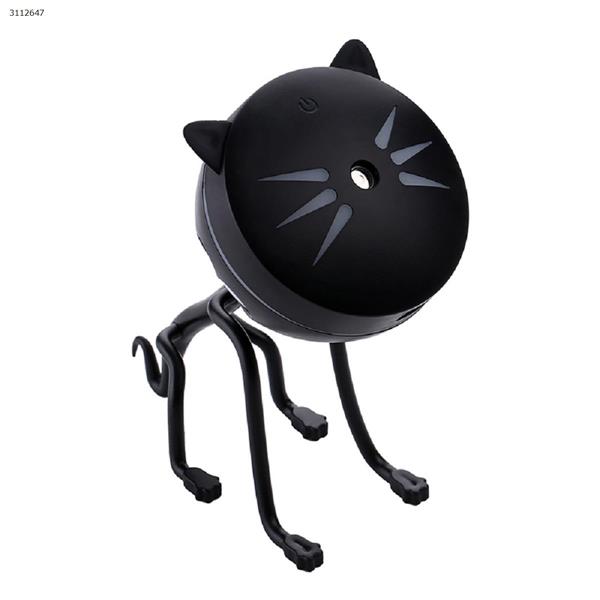 Cat humidifier cute mini portable USB with light mute spray，black Bluetooth Speakers Cat humidifier