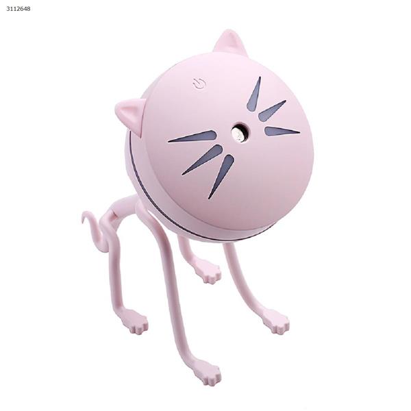 Cat humidifier cute mini portable USB with light mute spray，pink Bluetooth Speakers Cat humidifier
