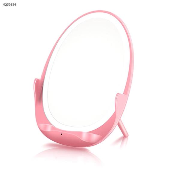 QI mirror fill light wireless charger 10w fast charge for all Qi devices Comperter Android iPhone（Pink） Charger & Data Cable 10W