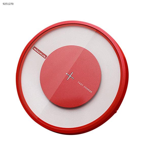 Magic Disc 4 Wireless Charger for all Qi devices Comperter Android iPhone（Red） Charger & Data Cable Micro USB