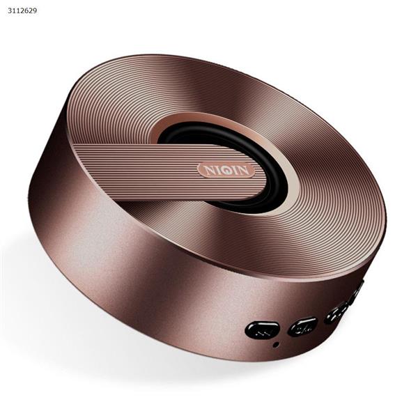 Mini new bluetooth speaker WeChat collection voice broadcaster small steel gun，Brown Bluetooth Speakers S1