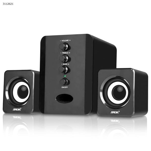 D-202 desktop bluetooth speaker usb 2.1 mini speaker subwoofer，black Bluetooth Speakers D-202